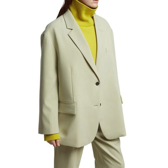 The Frankie Shop Oversized Green Bea Size S Blazer